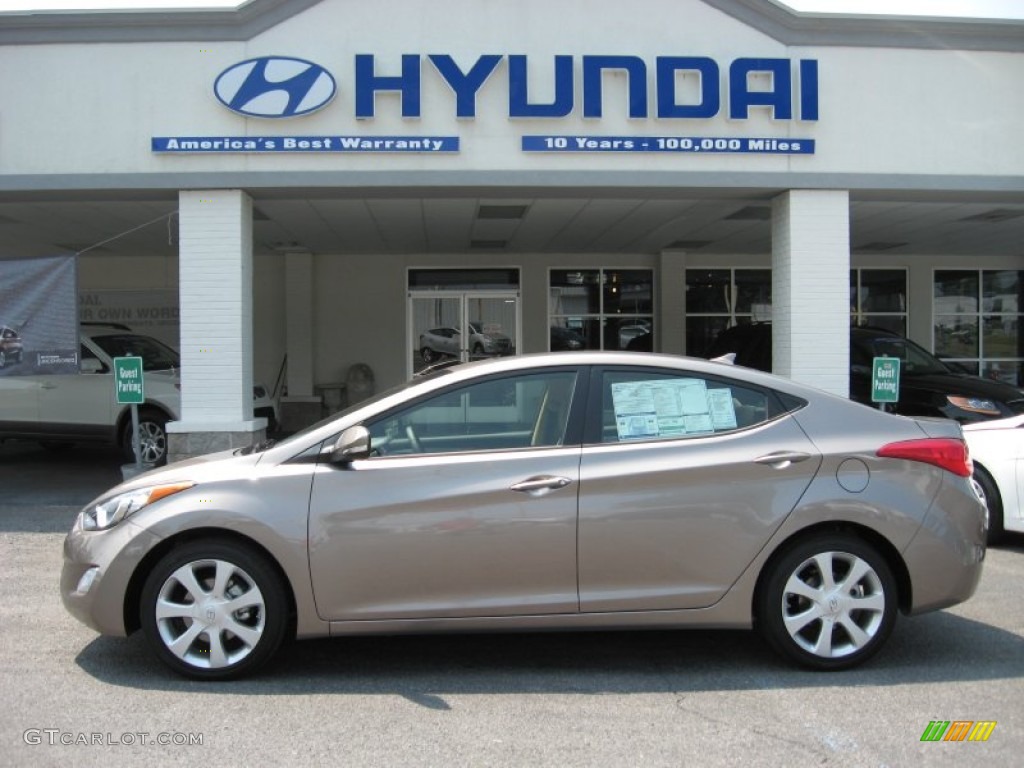 2012 Elantra Limited - Desert Bronze / Beige photo #1