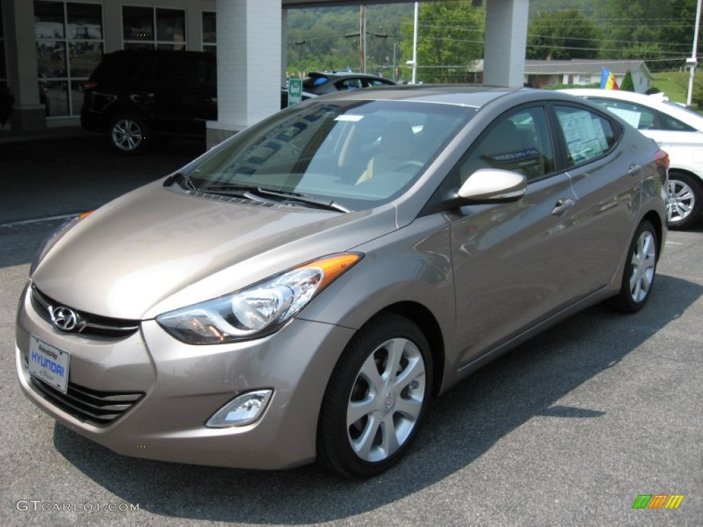 2012 Elantra Limited - Desert Bronze / Beige photo #2