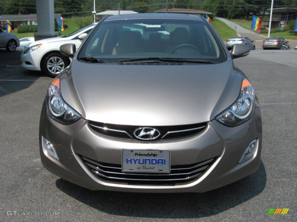 2012 Elantra Limited - Desert Bronze / Beige photo #3