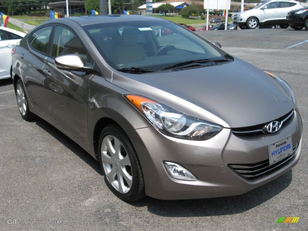2012 Elantra Limited - Desert Bronze / Beige photo #4