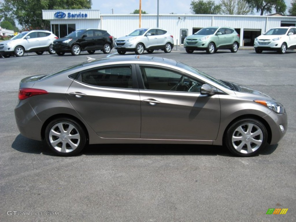2012 Elantra Limited - Desert Bronze / Beige photo #5