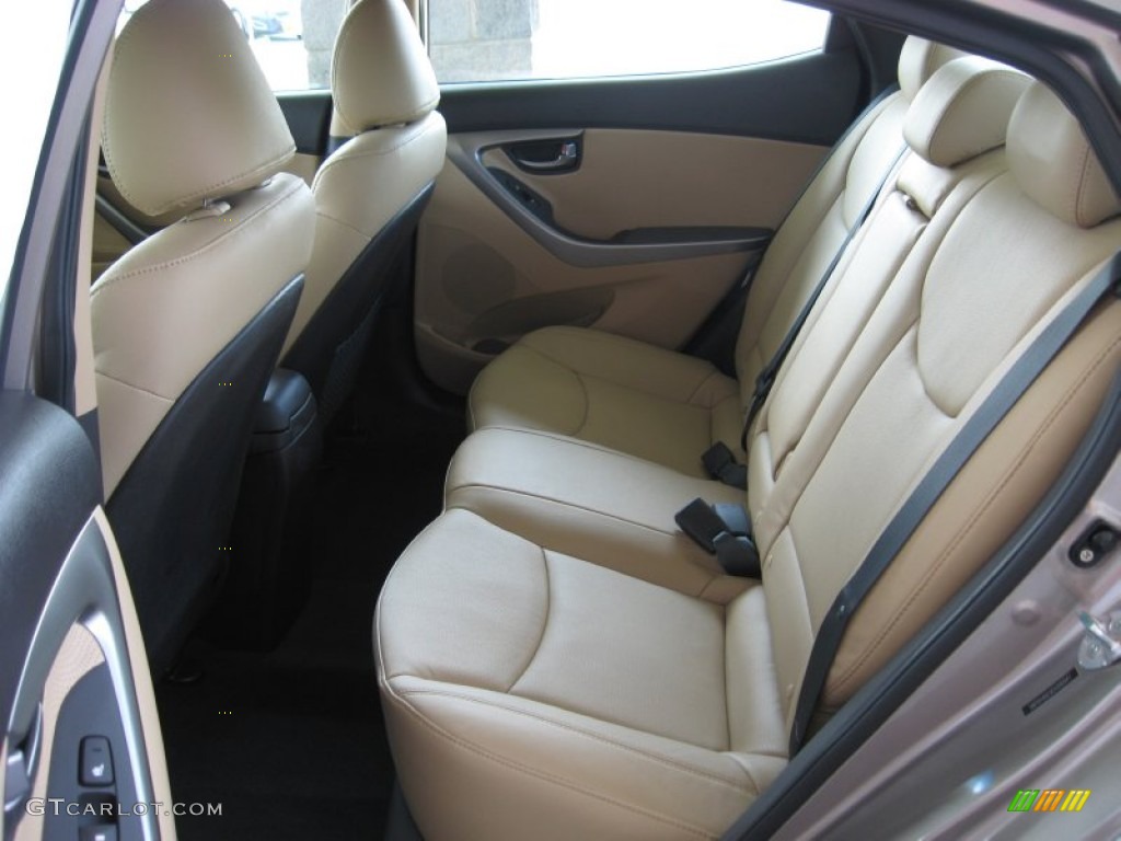 Beige Interior 2012 Hyundai Elantra Limited Photo #53134207