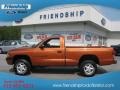 2000 Amber Fire Pearl Dodge Dakota Sport Regular Cab 4x4 #53117229