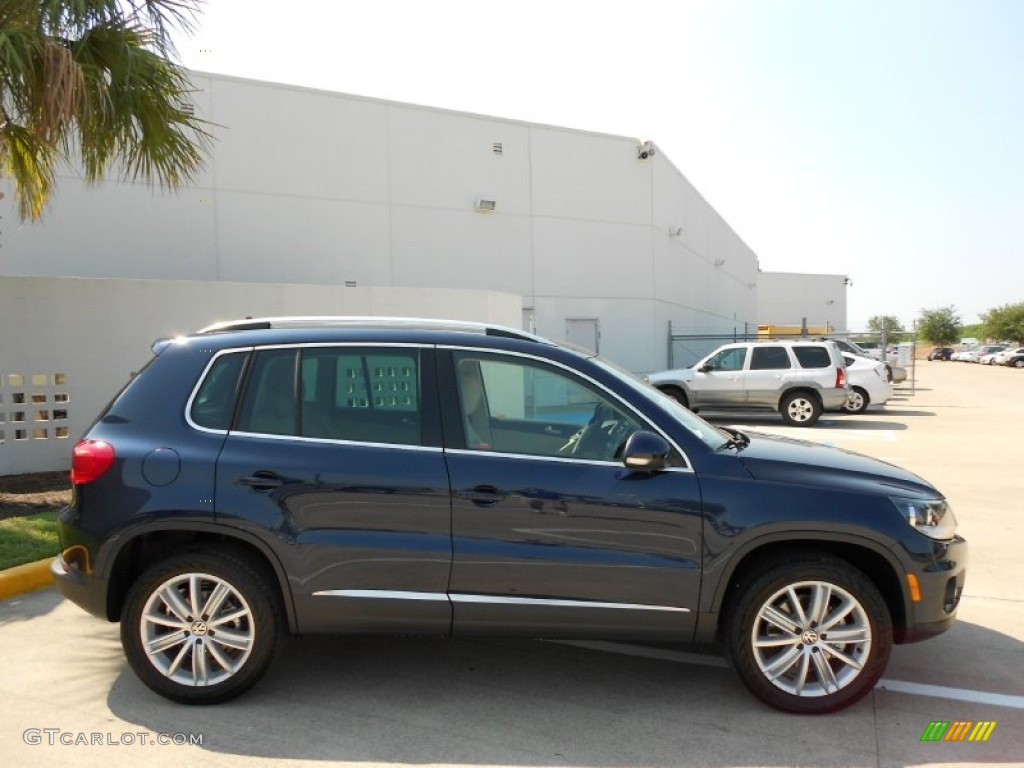 Night Blue Metallic 2012 Volkswagen Tiguan SE Exterior Photo #53138274