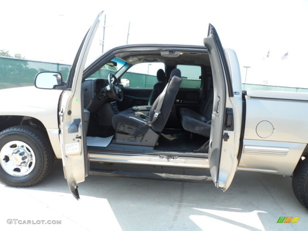 2000 Silverado 2500 LS Extended Cab - Light Pewter Metallic / Graphite photo #34