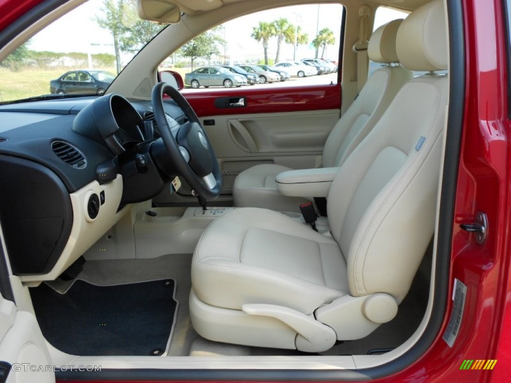 Cream Interior 2009 Volkswagen New Beetle 2.5 Coupe Photo #53138685