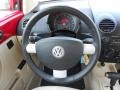 Cream 2009 Volkswagen New Beetle 2.5 Coupe Steering Wheel