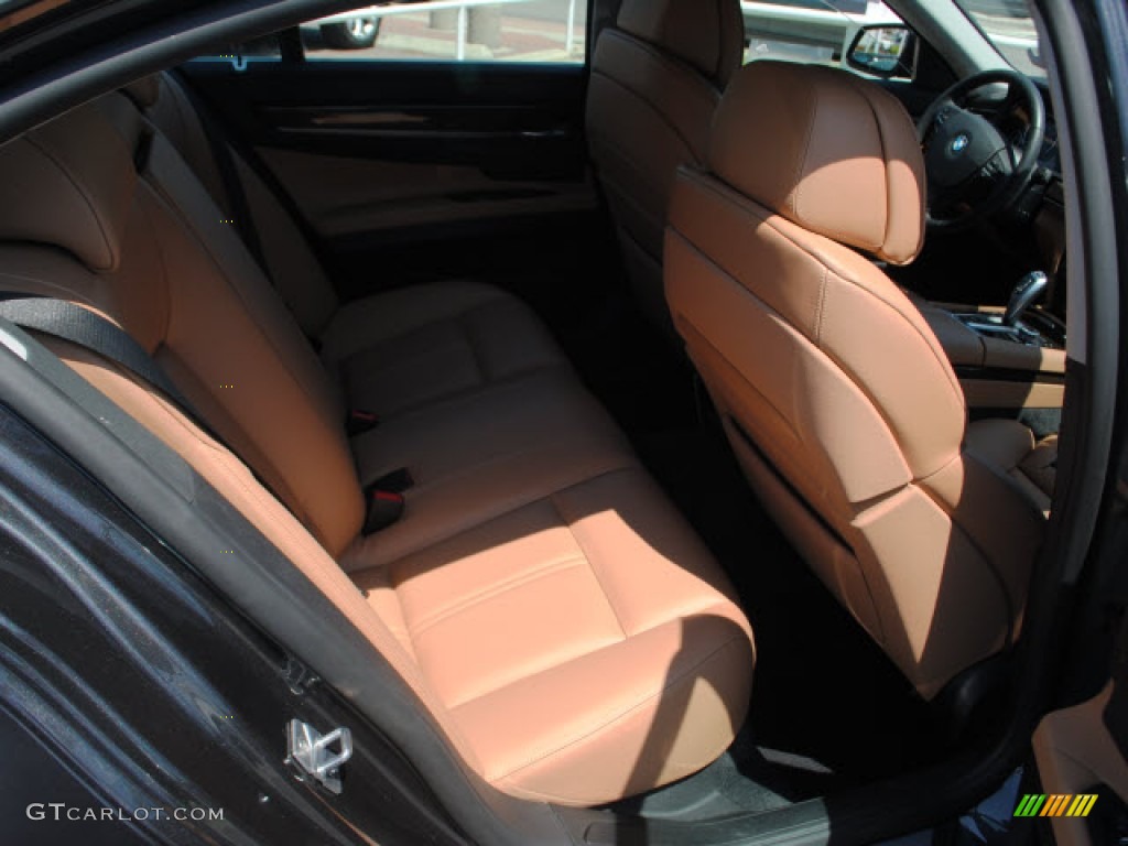 2011 7 Series 740i Sedan - Dark Graphite Metallic / Saddle/Black Nappa Leather photo #7