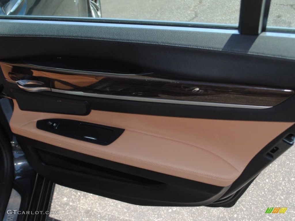 2011 7 Series 740i Sedan - Dark Graphite Metallic / Saddle/Black Nappa Leather photo #8