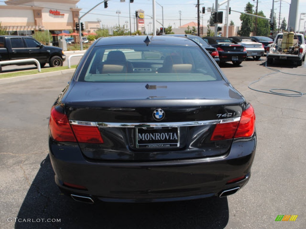 2011 7 Series 740i Sedan - Dark Graphite Metallic / Saddle/Black Nappa Leather photo #10