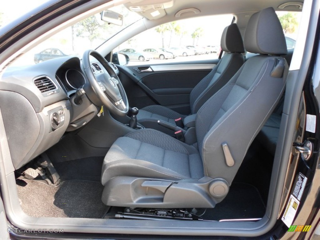 Titan Black Interior 2010 Volkswagen Golf 2 Door TDI Photo #53139915
