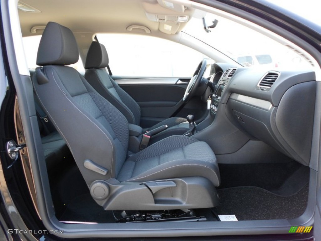 Titan Black Interior 2010 Volkswagen Golf 2 Door TDI Photo #53139963
