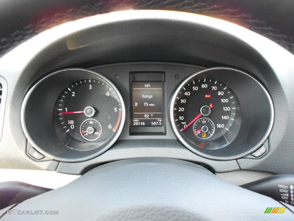 2010 Volkswagen Golf 2 Door TDI Gauges Photo #53140146