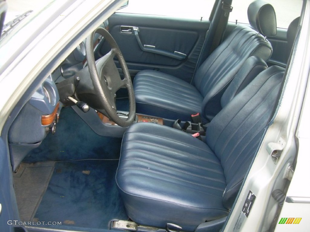 Blue Interior 1983 Mercedes-Benz E Class 300 D Sedan Photo #53140986
