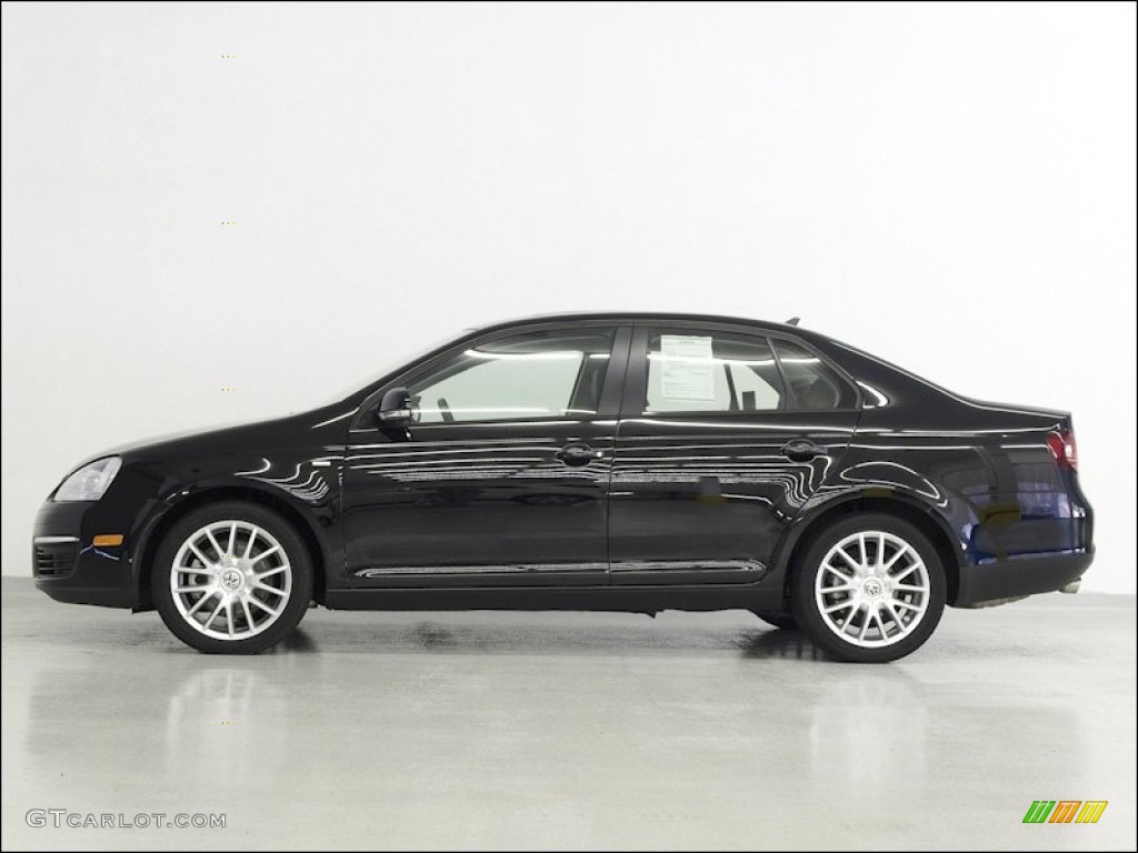 Black Uni 2009 Volkswagen Jetta Wolfsburg Edition Sedan Exterior Photo #53141167