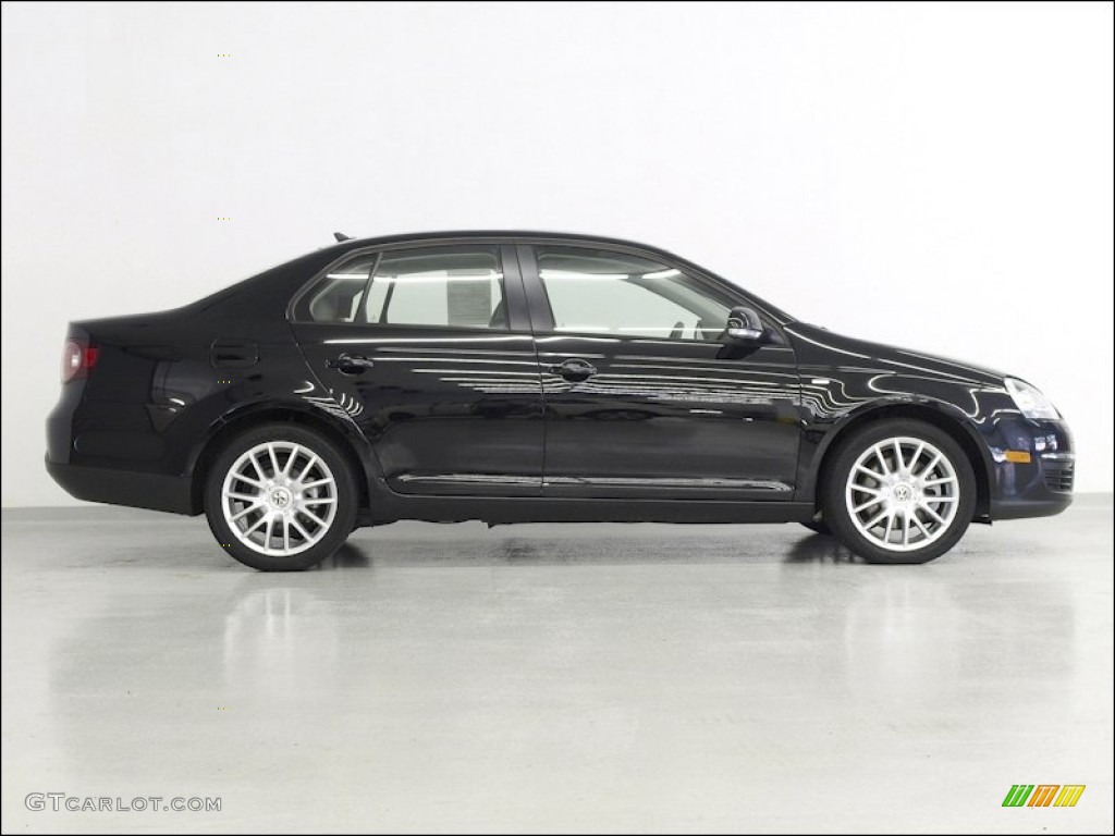 Black Uni 2009 Volkswagen Jetta Wolfsburg Edition Sedan Exterior Photo #53141173