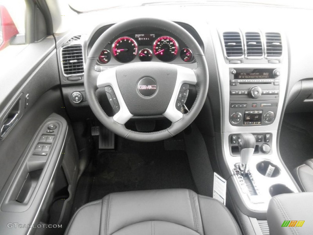 2012 GMC Acadia SLT Ebony Dashboard Photo #53141830