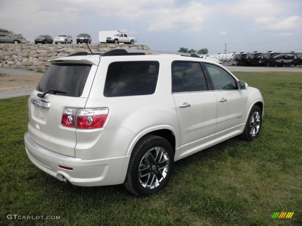 White Diamond Tricoat 2012 GMC Acadia Denali Exterior Photo #53142160