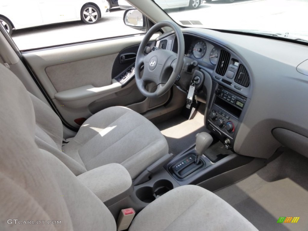 2004 Elantra GLS Sedan - Sea Shell Green / Beige photo #19