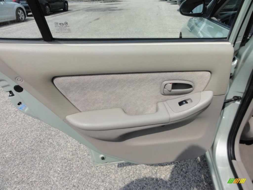 2004 Elantra GLS Sedan - Sea Shell Green / Beige photo #28