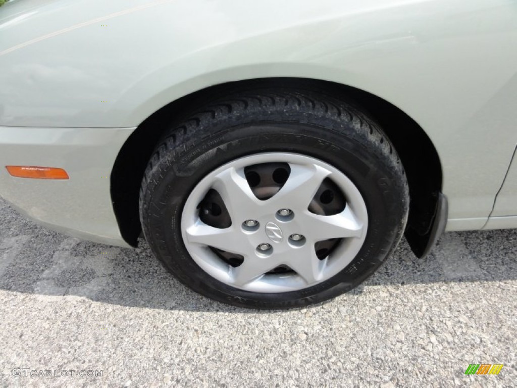 2004 Elantra GLS Sedan - Sea Shell Green / Beige photo #39