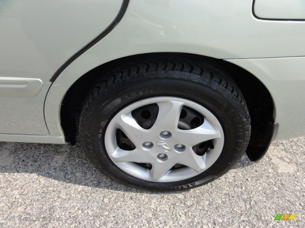 2004 Elantra GLS Sedan - Sea Shell Green / Beige photo #40