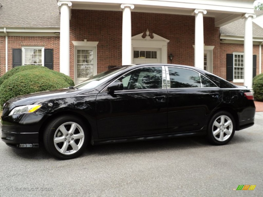 2007 Camry SE V6 - Black / Dark Charcoal photo #4
