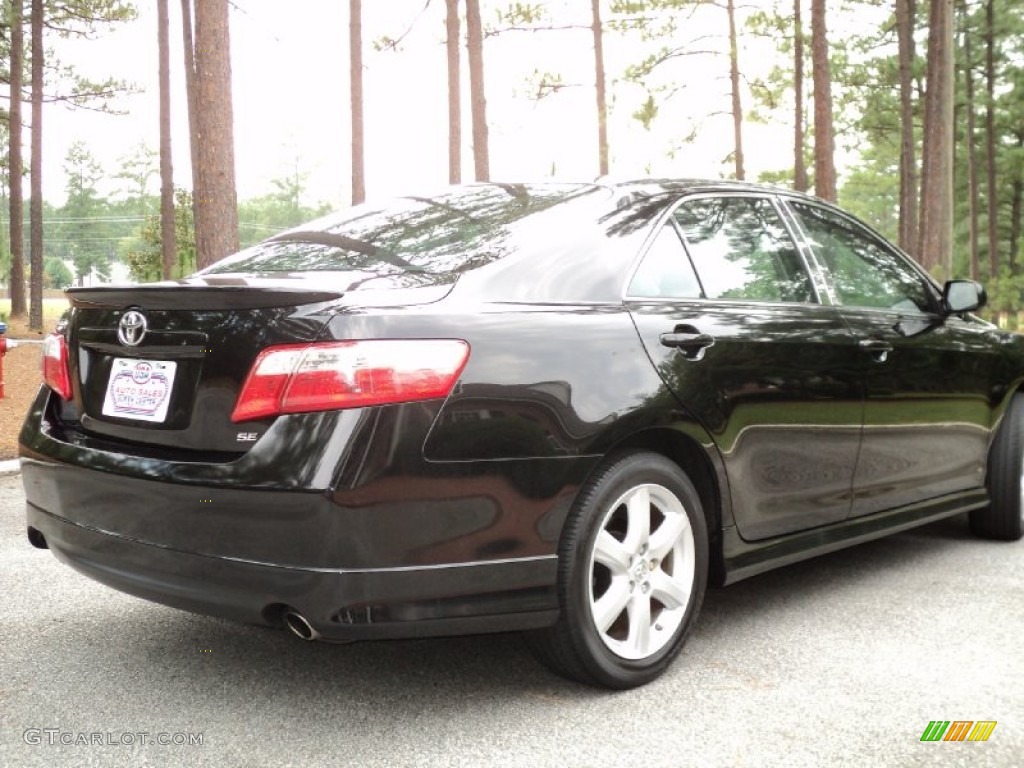 2007 Camry SE V6 - Black / Dark Charcoal photo #6