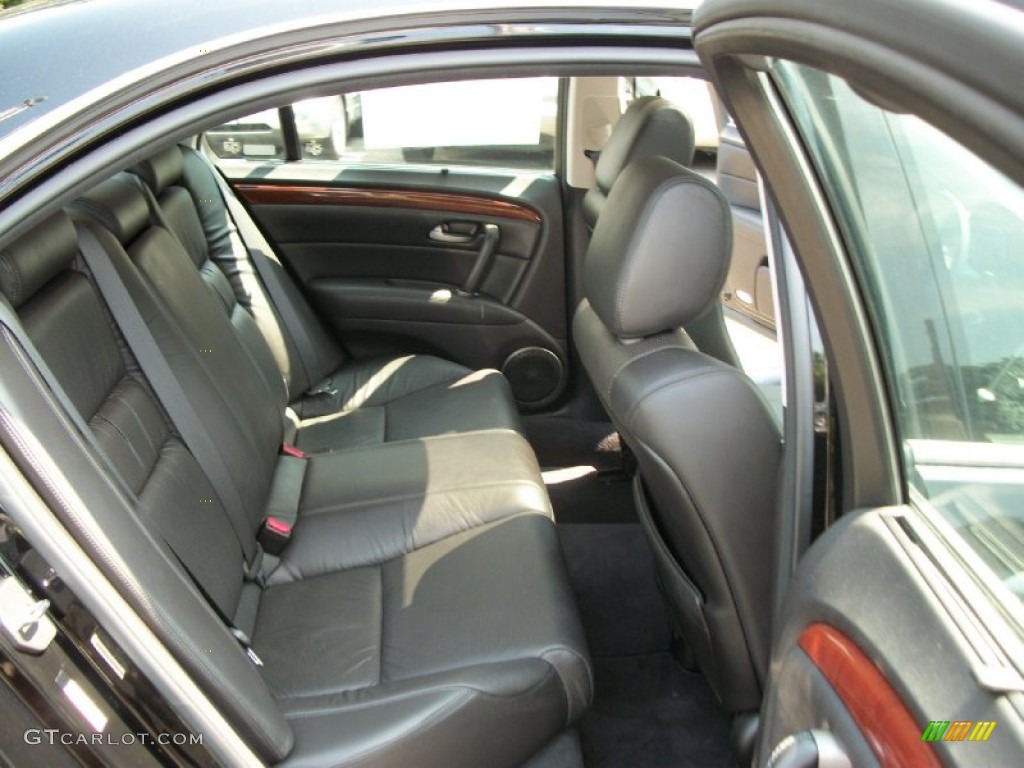 Ebony Interior 2009 Acura RL 3.7 AWD Sedan Photo #53143701