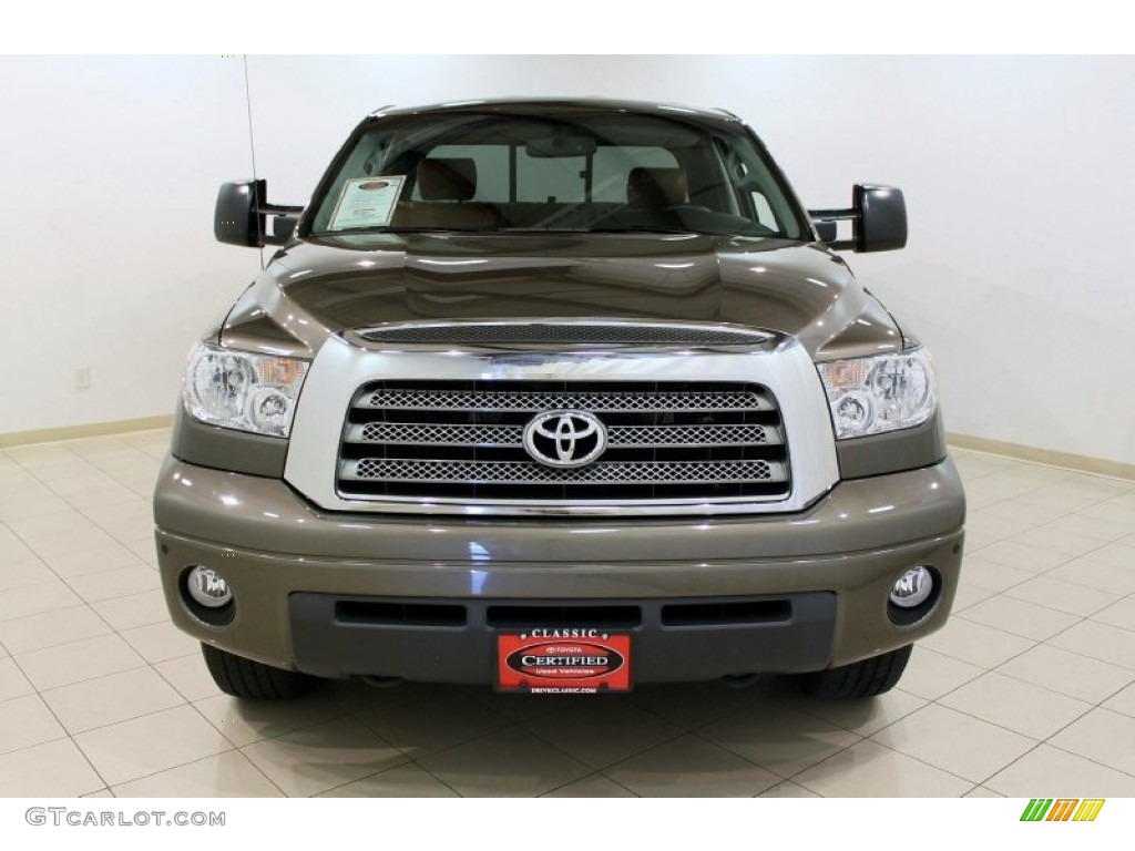 2008 Tundra Limited Double Cab 4x4 - Pyrite Mica / Red Rock photo #2