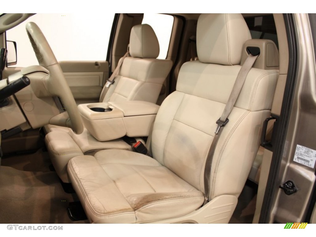 2004 F150 Lariat SuperCab 4x4 - Arizona Beige Metallic / Tan photo #7