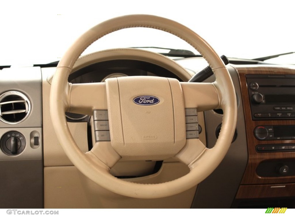 2004 F150 Lariat SuperCab 4x4 - Arizona Beige Metallic / Tan photo #9