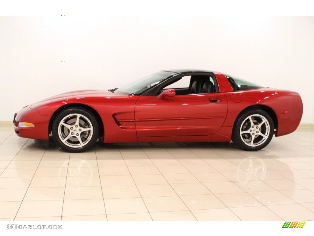2004 Corvette Coupe - Magnetic Red Metallic / Black photo #6