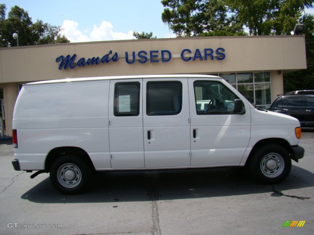 Oxford White Ford E Series Van