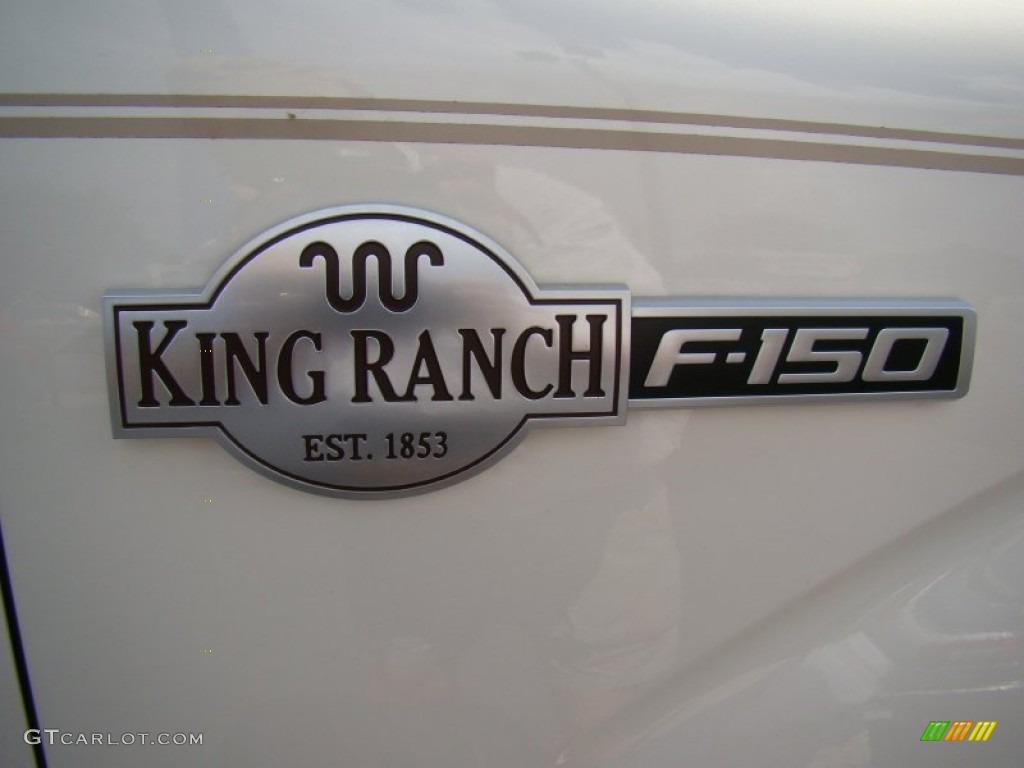 2009 F150 King Ranch SuperCrew 4x4 - White Sand Tri Coat Metallic / Chaparral Leather/Camel photo #42