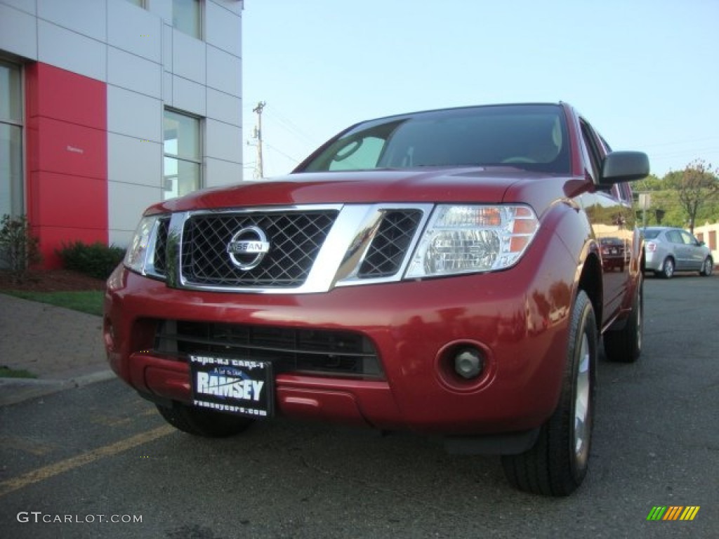 2008 Pathfinder S 4x4 - Red Brawn / Cafe Latte photo #1