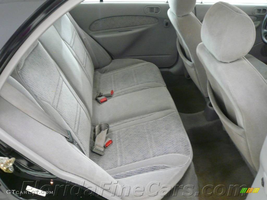 1997 Escort LX Sedan - Black Satin Metallic / Medium Graphite photo #14