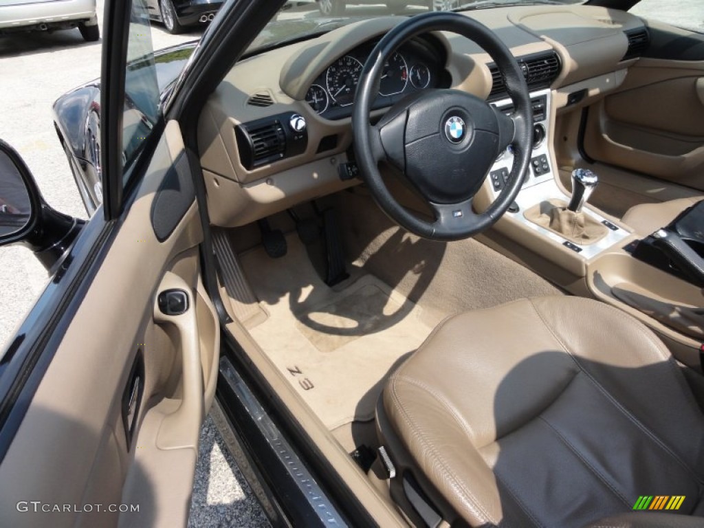 2002 BMW Z3 3.0i Roadster Beige Dashboard Photo #53150040