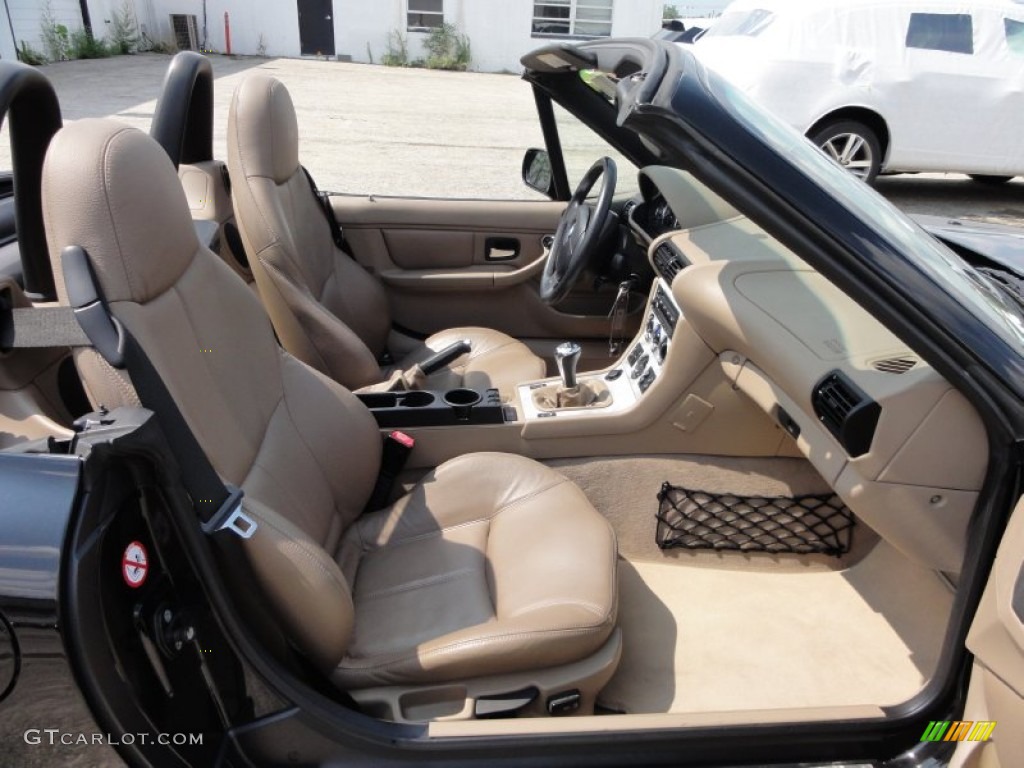 Beige Interior 2002 BMW Z3 3.0i Roadster Photo #53150118