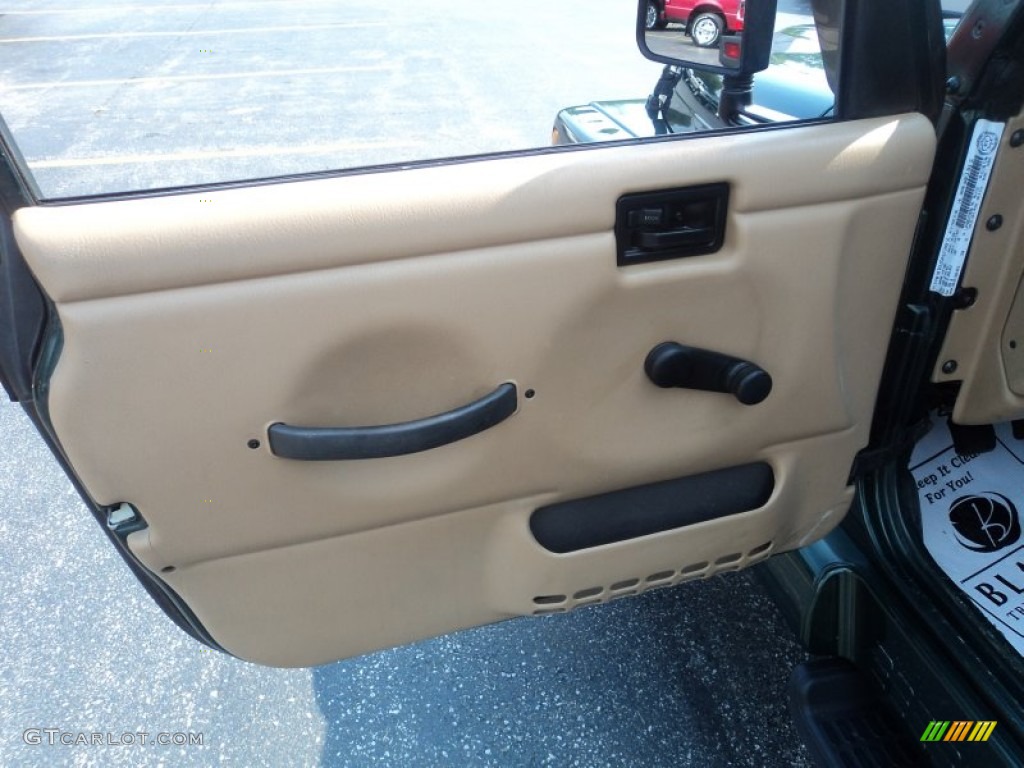 2001 Wrangler Sahara 4x4 - Forest Green / Camel/Dark Green photo #10