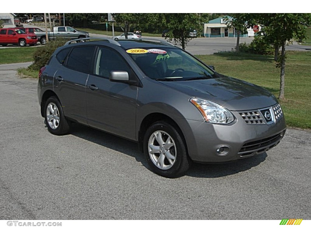 2008 Rogue SL AWD - Gotham Gray Metallic / Black photo #1