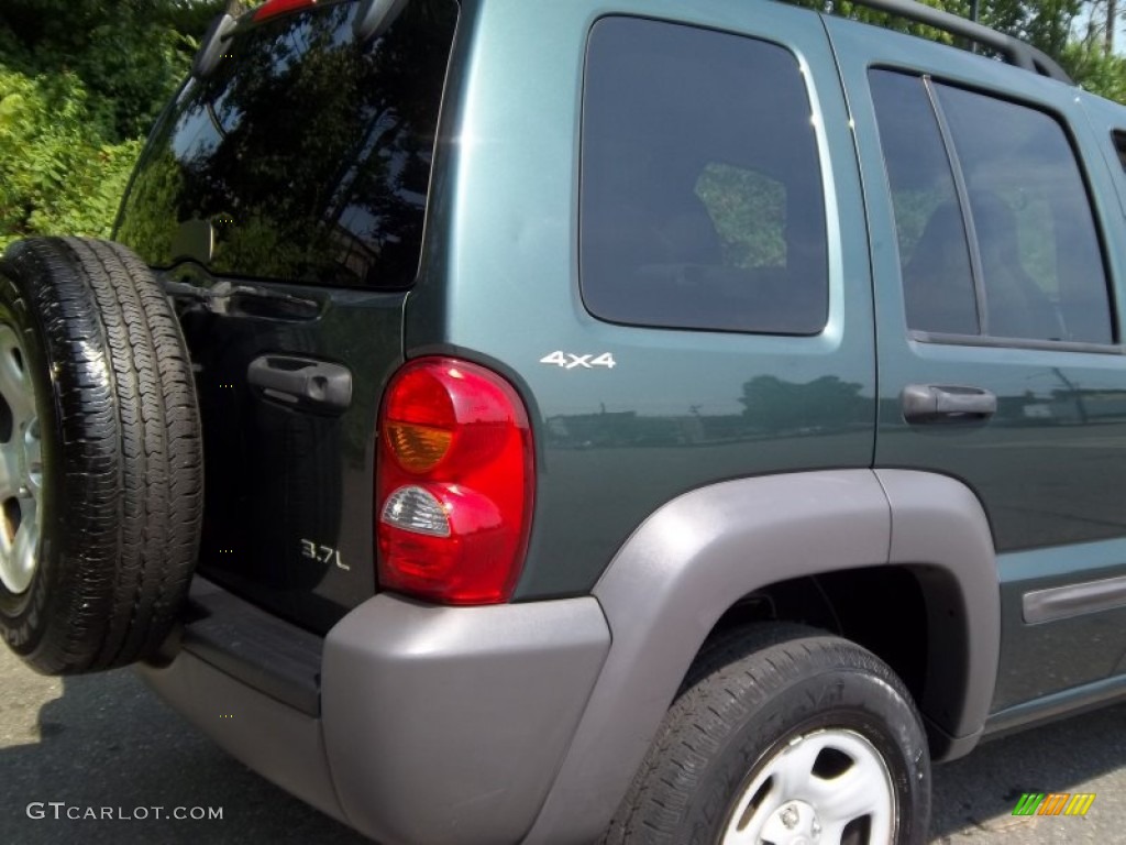 2002 Liberty Sport 4x4 - Shale Green Metallic / Dark Slate Gray photo #22