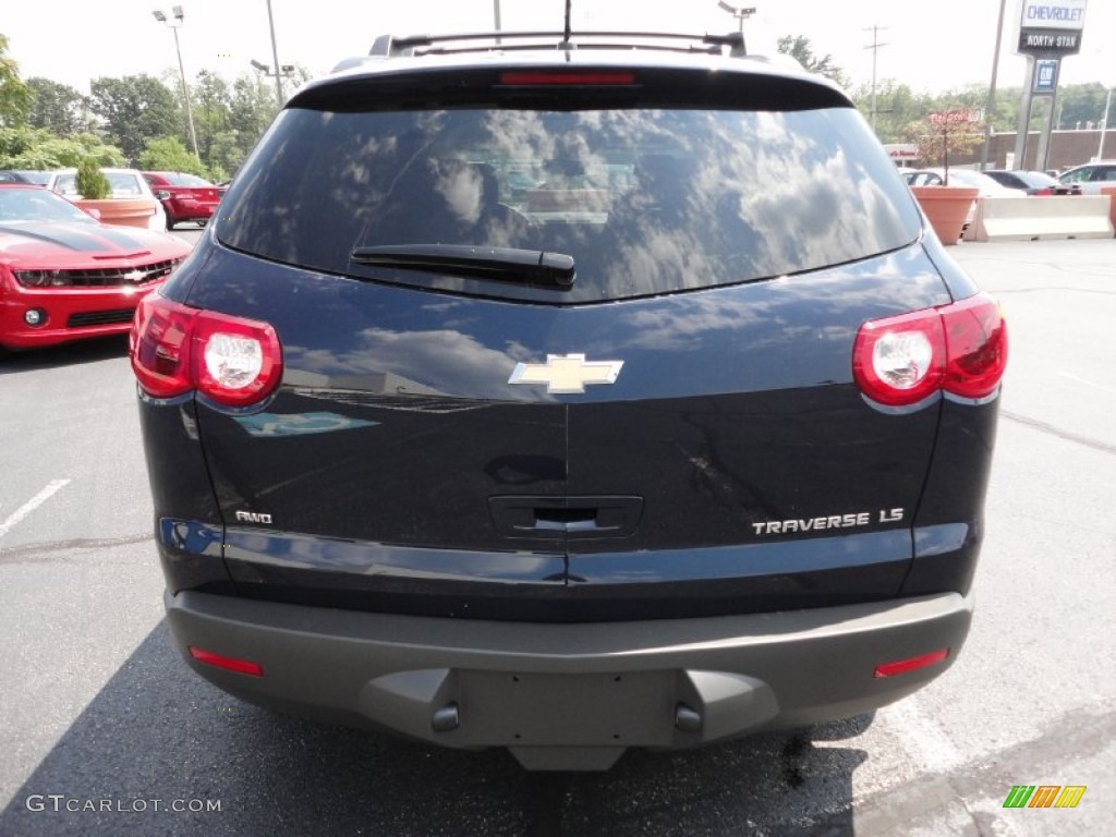 2012 Traverse LS AWD - Dark Blue Metallic / Dark Gray/Light Gray photo #6