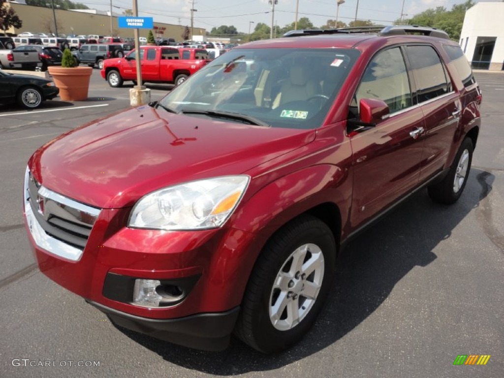 2007 Outlook XR AWD - Red Jewel / Tan photo #3