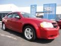 2008 Inferno Red Crystal Pearl Dodge Avenger SE  photo #1