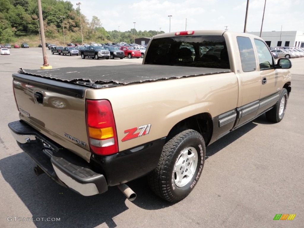 Sunset Gold Metallic 1999 Chevrolet Silverado 1500 LS Extended Cab 4x4 Exterior Photo #53159429