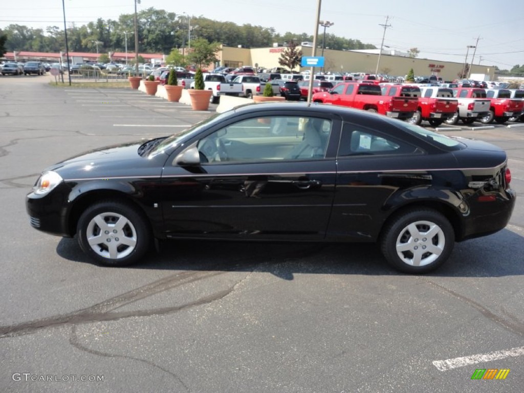 2007 Cobalt LS Coupe - Black / Gray photo #4