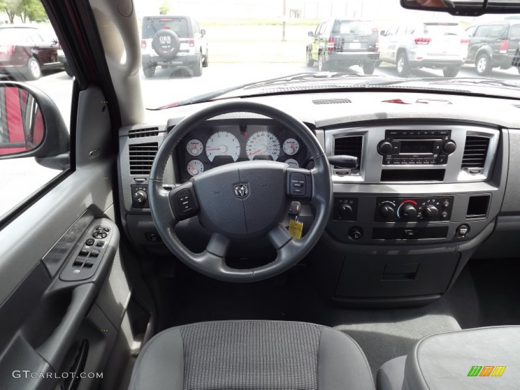 2008 Ram 1500 Big Horn Edition Quad Cab 4x4 - Inferno Red Crystal Pearl / Medium Slate Gray photo #9