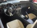 Beige 2011 Chevrolet Camaro LT/RS Convertible Interior Color