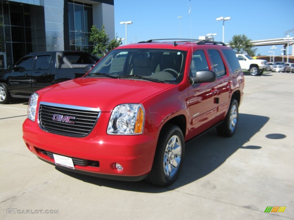 2011 Yukon SLT - Victory Red / Light Tan photo #1